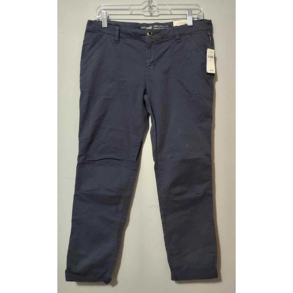 NWT GAP Grey Skinny Utility Khaki *Stained* Size 8